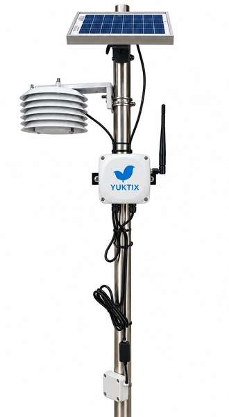 Yuktix GidaBits Soil Sensor Node in Field